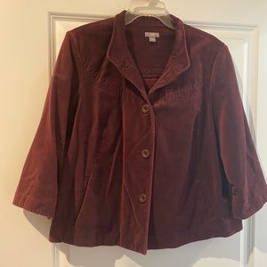 J. Jill Maroon Blazer